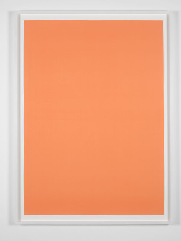 Philippe Parreno, ‘A Penny For Your Thoughts, Website, 2006’, 2013, Drawing, Collage or other Work on Paper, Orange phosphorescent ink on paper, Pilar Corrias Gallery