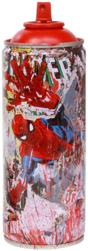 Mr. Brainwash, ‘Marvel Spray Can: Spiderman (Red)’, 2019, Sculpture, Spray paint on streel spray can, Taglialatella Galleries