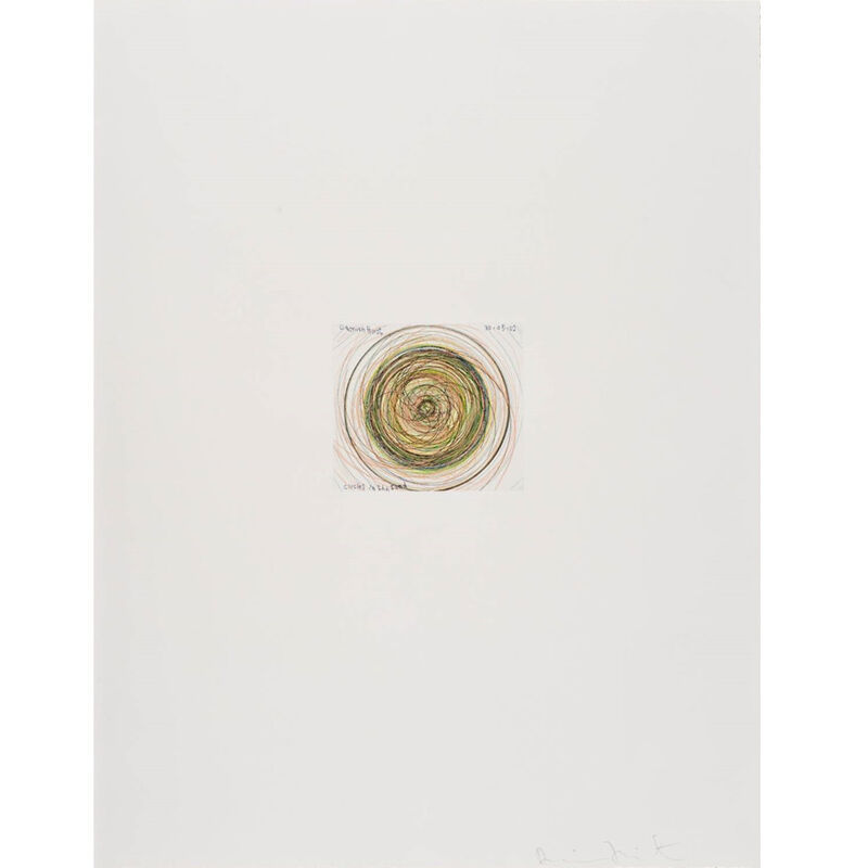 Damien Hirst, ‘Circles in the Sand (from In a Spin, the Action of the World on Things, Volume I)’, 2002, Print, Etching in color, Weng Contemporary