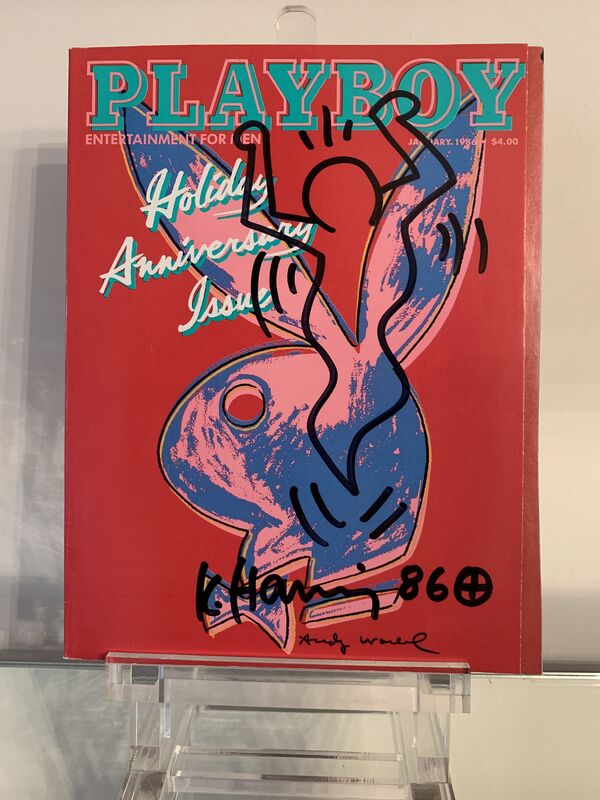 Keith Haring, ‘PLAYBOY Genius’, 1986, Ephemera or Merchandise, Black Ink on paper, Gallery 55 TLV