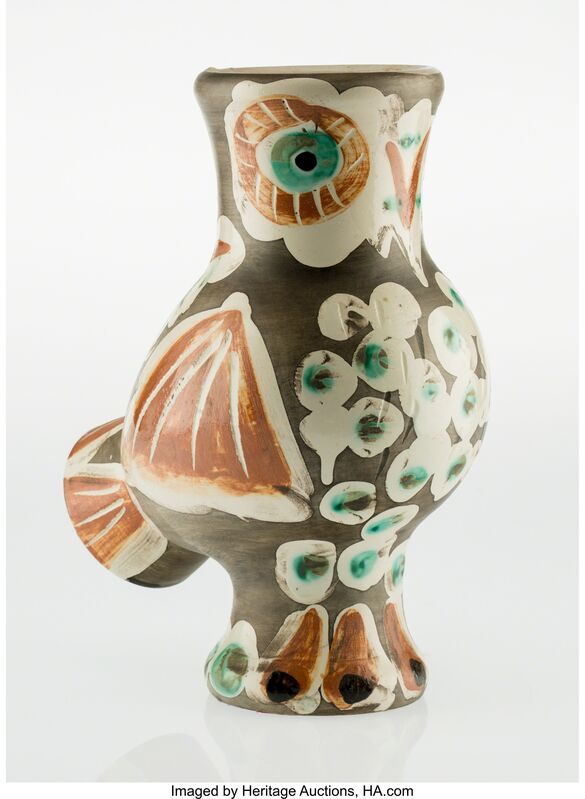 Pablo Picasso, ‘Chouette (A./R., 542)’, 1968, Other, Earthenware ceramic vase, with handpainting and partial glazing, Heritage Auctions