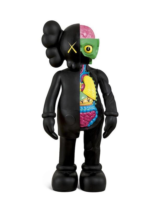 KAWS, ‘Four foot dissected Companion (Black)’, 2009, Sculpture, Painted cast vinyl, Opera Gallery