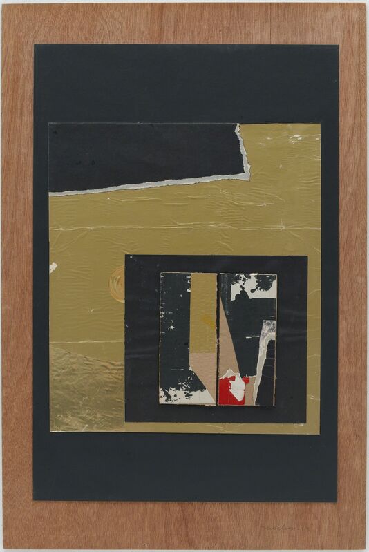 Louise Nevelson, ‘Untitled’, 1963, Drawing, Collage or other Work on Paper, Cardboard, foil and paper collage on board, Pace Gallery