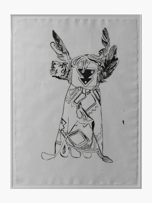 Andy Warhol, ‘Kachina Doll’, 1986, Drawing, Collage or other Work on Paper, Graphite on paper, Pop International Galleries