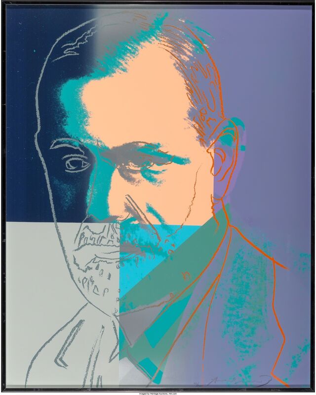 Andy Warhol, ‘Sigmund Freud, from the portfolio Ten Portraits of Jews of the Twentieth Century’, 1980, Print, Screenprint in colors on Lenox Museum Board, Heritage Auctions