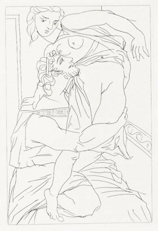 Pablo Picasso, ‘Cinesias et Myrrhine’, 1934, Print, Etching, Georgetown Frame Shoppe