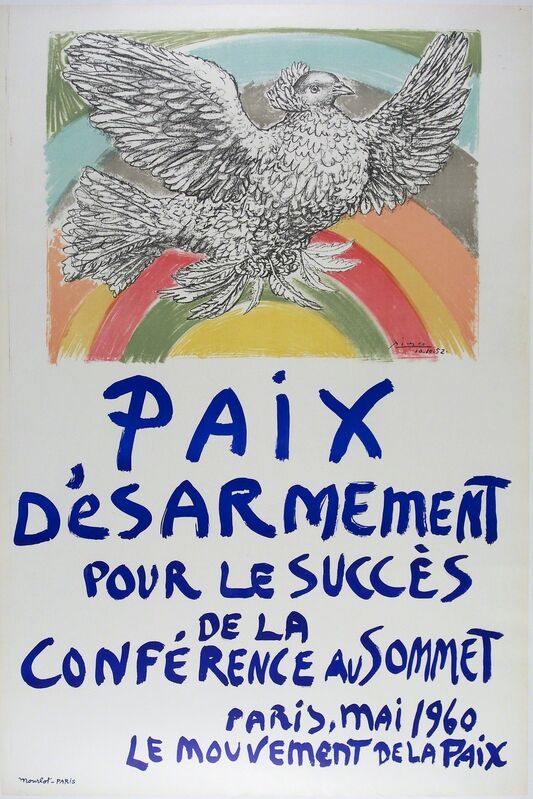 Pablo Picasso, ‘Paix D’esarmement’, 1960, Print, Original vintage lithographic poster, michael lisi / contemporary art