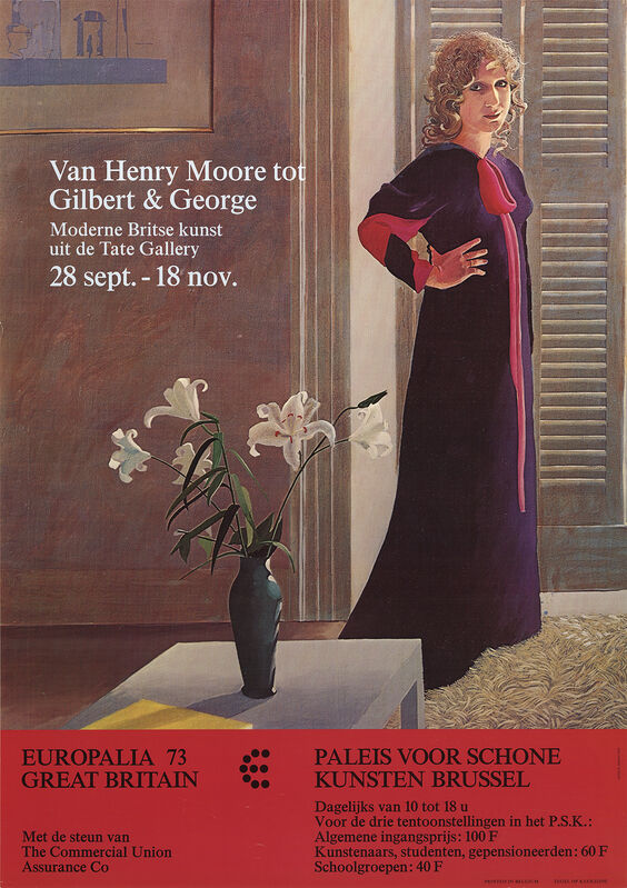 David Hockney, ‘Van Henry Moore tot Gilbert & George’, 1973, Ephemera or Merchandise, Offset Lithograph, ArtWise
