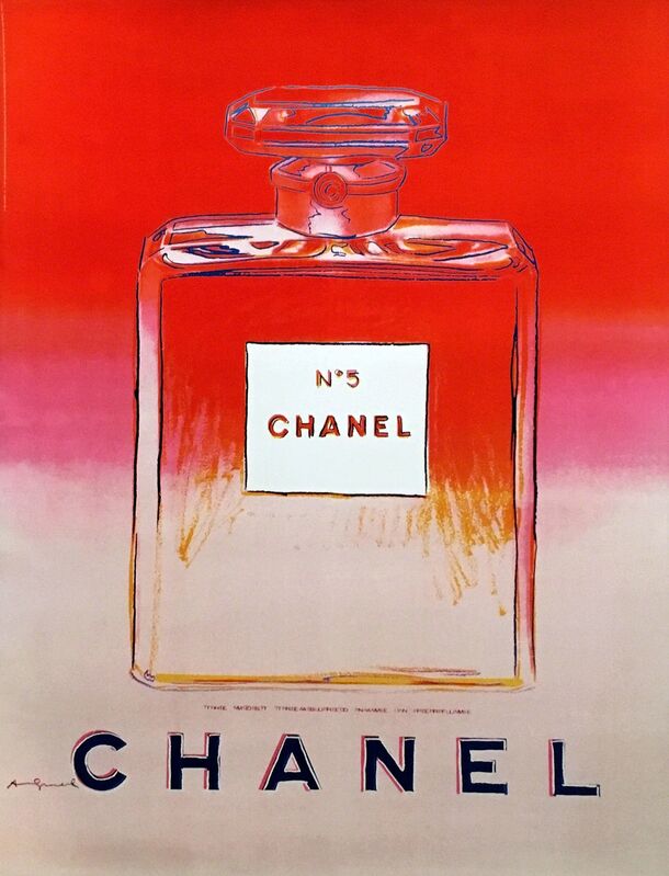 Andy Warhol, ‘Chanel No. 5 Advertising Campaign Poster (after Andy Warhol) ’, 1997, Ephemera or Merchandise, Offset lithograph in colors affixed to linen canvas backing, Lot 180 Gallery