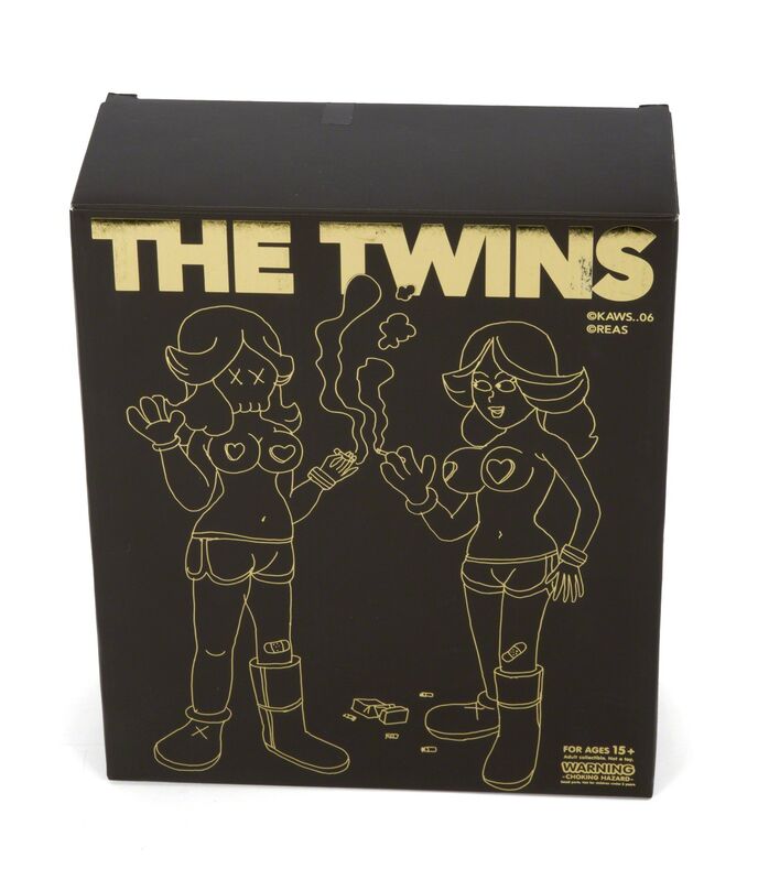 KAWS, ‘The Twins (Grey)’, 2006, Sculpture, Painted cast vinyl figures (2), Julien's Auctions