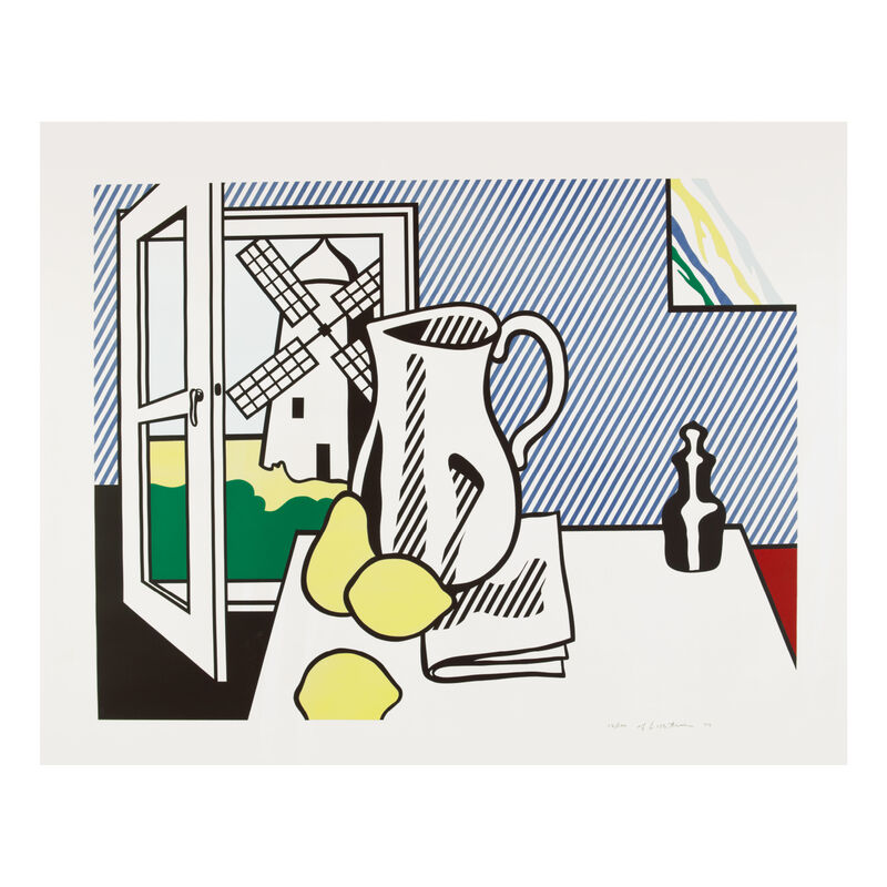 Roy Lichtenstein, ‘Still Life with Windmill ’, 1974, Print, Lithograph and screenprint with debossing on Rives BFK paper, Fine Art Mia