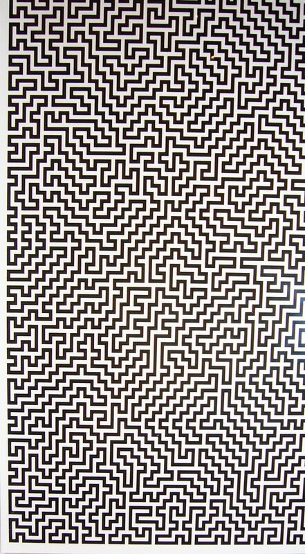 Ignacio Uriarte, ‘Single-Line Labyrinths 1’, 2007, Drawing, Collage or other Work on Paper, Inkjet prints on Excel sheet, Collectors Contemporary