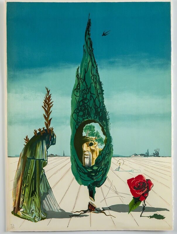 Salvador Dalí, ‘Enigma of The Rose (Death)’, 1976, Print, Print, Modern Artifact