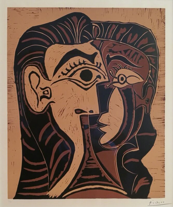 Pablo Picasso, ‘Portrait de Jacqueline de Face I’, 1963, Print, Linocut, Galerie Jean-François Cazeau