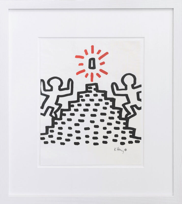 Keith Haring, ‘Heading for the prize’, ca. 1982, Print, Silkscreen on transparent Japanese paper, Galerie Kellermann