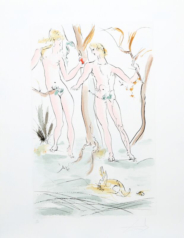Salvador Dalí, ‘Adam et Eve from the Homage a Albrecht Durer Suite’, 1971, Print, Etching, RoGallery