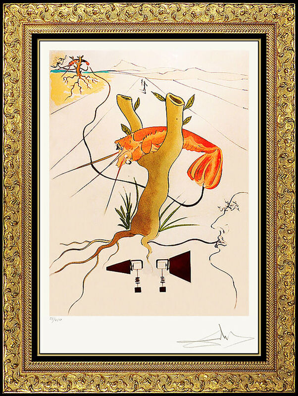 Salvador Dalí, ‘The Telephone’, 1975, Print, Color Etching, Original Art Broker