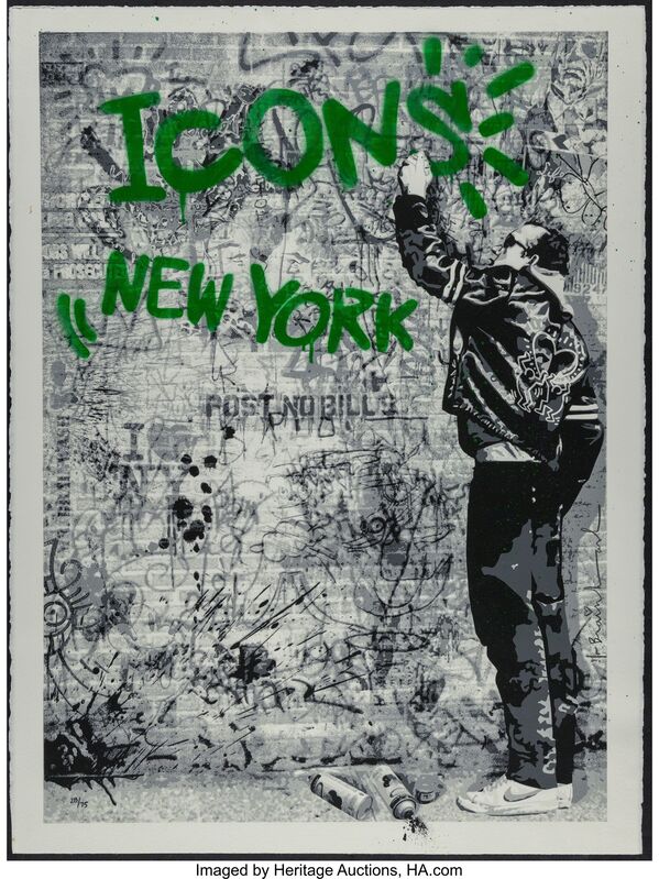 Mr. Brainwash, ‘The Wall (Green)’, 2009, Print, Screenprint in colors, Heritage Auctions