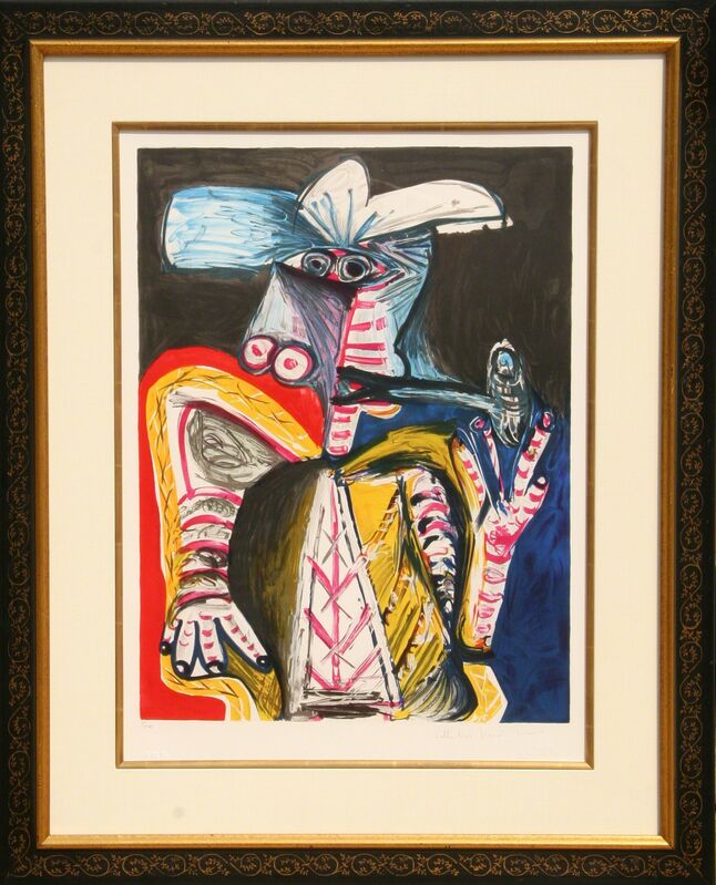 Pablo Picasso, ‘Personnage a la Pipe’, 1982, Print, Lithograph on Arches Paper, RoGallery