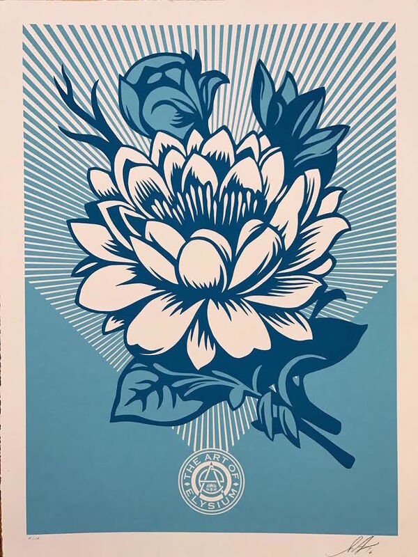 Shepard Fairey, ‘Lotus Blossom - Yes’, 2017, Print, Screenprint on paper, The Art of Elysium Benefit Auction