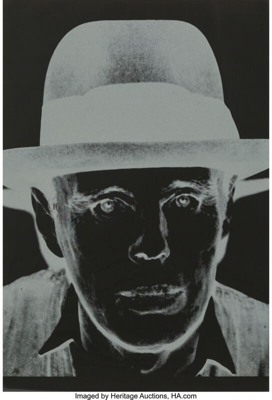 Andy Warhol, ‘Joseph Beuys’, 1980, Print, The complete portfolio of three screenprints on Arches Cover Black paper;, Heritage Auctions