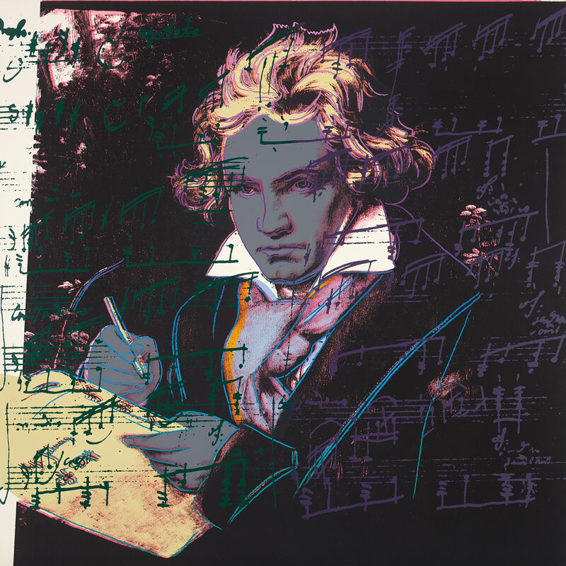 Andy Warhol, ‘Beethoven’, 1987, Books and Portfolios, The complete set of four screenprints in colours, on Lenox Museum Board, the full sheets., Phillips