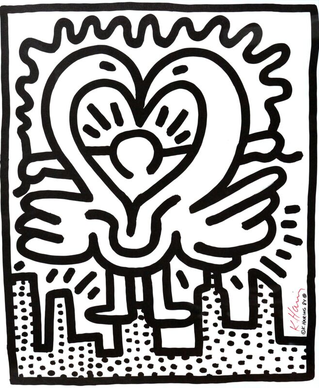 Keith Haring, ‘Kutztown Connection’, 1984, Print, Offset Litho on Paper, DANE FINE ART