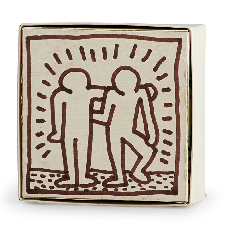 Keith Haring, ‘Party of Life (At the Palladium)’, 1985, Other, Marker on bottom half of puzzle box, Rago/Wright/LAMA