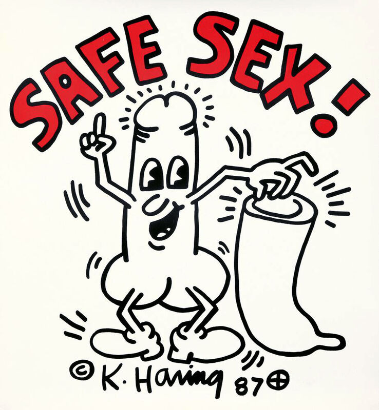 Keith Haring, ‘Keith Haring Safe Sex!’, 1987, Posters, Offset lithograph, Lot 180 Gallery