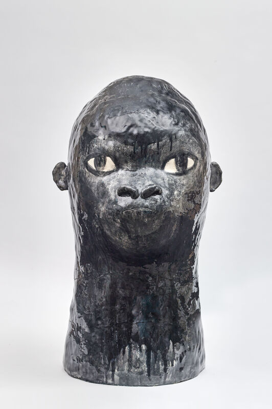 Clémentine de Chabaneix, ‘Gorilla’, 2020, Sculpture, Glazed ceramic, Antonine Catzéflis