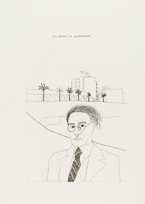 David Hockney, ‘Two plates, from Illustrations for Fourteen Poems from C.P. Cavafy’, 1966, Print, Two etchings, Forum Auctions