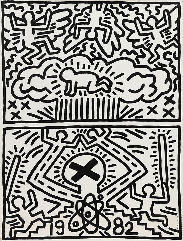 Keith Haring, ‘Anti-Nuclear Rally’, 1982, Print, Offset lithographic poster on glazed paper, Rago/Wright/LAMA