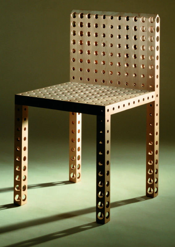 Gijs Bakker, ‘Chair "Holes"’, 1989, Design/Decorative Art, Maple wood, Caroline Van Hoek