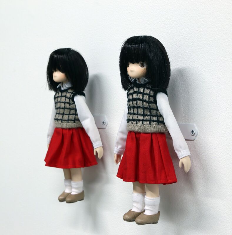 Tomoyasu Murata, ‘Twin Girls / Scramble’, 2016, Mixed Media, Brass, wood, wire, latex, cloth, cotton, acrylic sphere, acrylic paint, GALLERY MoMo