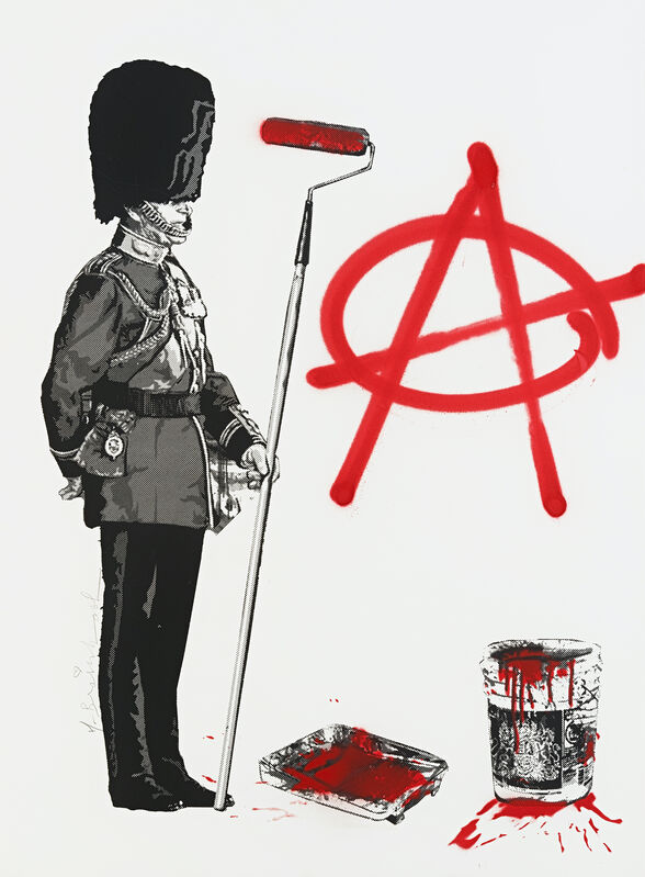 Mr. Brainwash, ‘Anarchy Soldier’, 2012, Print, Hand-embellished screenprint on BFK Rives paper, Tate Ward Auctions