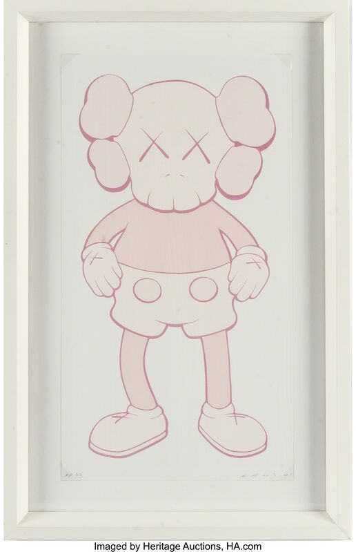 KAWS, ‘Companion (Pink)’, 2001, Print, Screenprint in colors on wove paper, Heritage Auctions