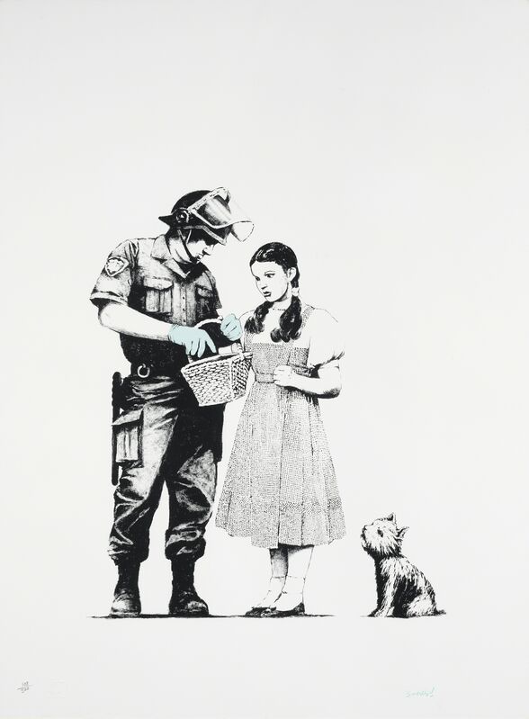 Banksy, ‘Stop and Search’, 2007, Print, Screenprint in colors, on Arches 88 wove paper, Fine Art Mia