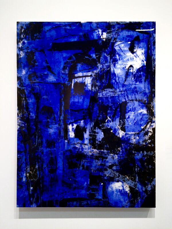 Jorge Enrique, ‘Empire (Blue)’, 2016, Painting, Mixed Media on Panel, Galerie Olivier Waltman | Waltman Ortega Fine Art