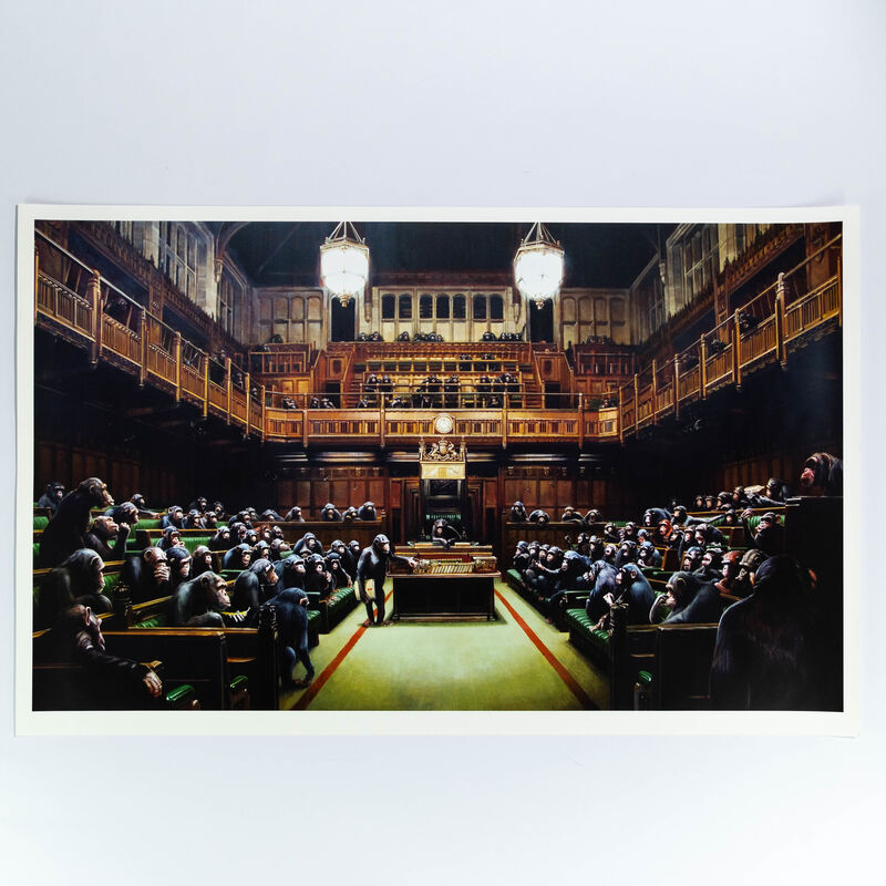 Banksy, ‘Monkey Parliament’, 2009, Print, Offset lithograph, Lougher Contemporary