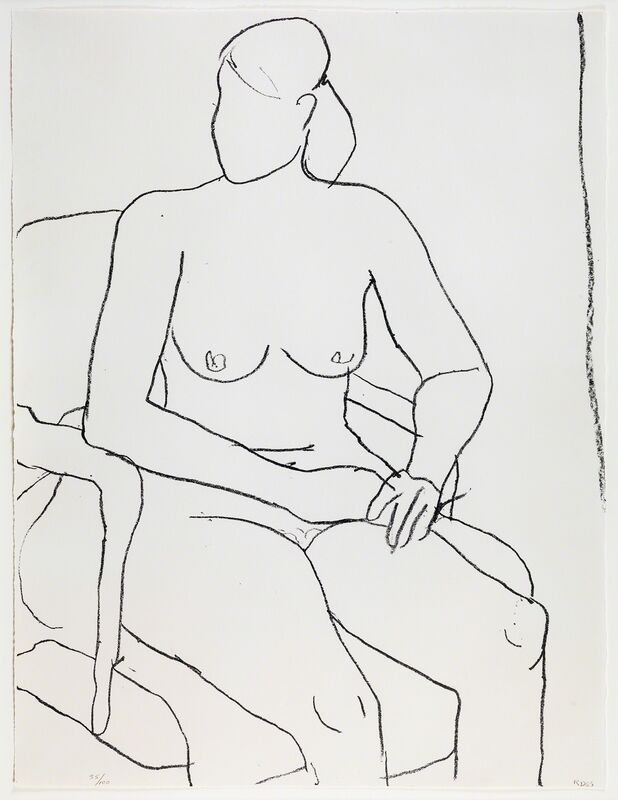 Richard Diebenkorn, ‘Seated Nude’, 1965, Print, Lithograph, Susan Sheehan Gallery