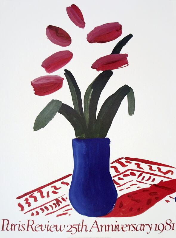 David Hockney, ‘Flower Study Paris Review’, 1981, Ephemera or Merchandise, Stone Lithograph, ArtWise