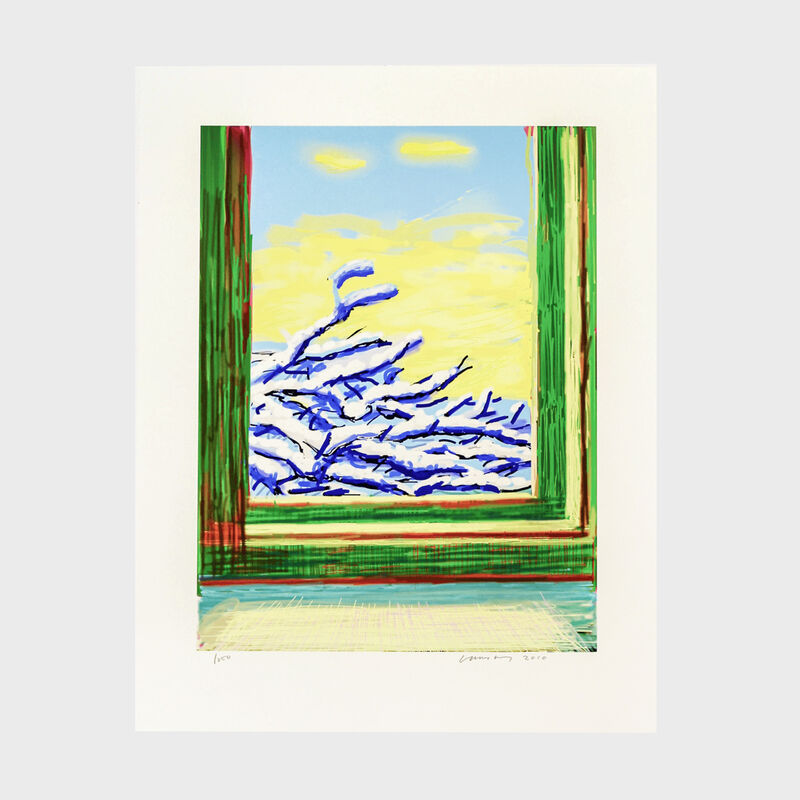 David Hockney, ‘My Window. Art Edition (No. 501–750), iPad drawing ‘No. 610', 23rd December 2010’, 2019, Print, 8-colour inkjet print on cotton-fiber archival paper, with printed book, Lougher Contemporary