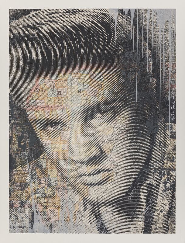 Mr. Brainwash, ‘King of Rock (Elvis Presley) (Silver)’, 2017, Print, Screenprint in colors on archival paper, Heritage Auctions