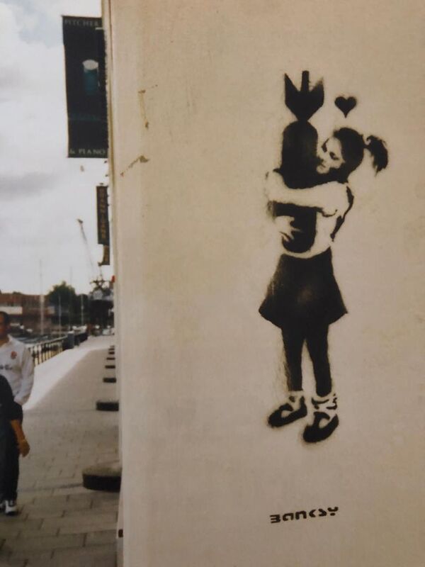 Banksy, ‘Bomb Love’, 2003, Print, 2 colors screenprint on wove paper with full margins, Area Consulting