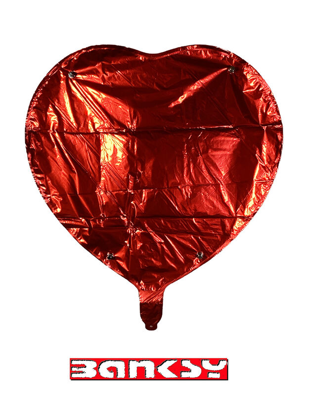Banksy, ‘MOCO 'Heart' Mylar Balloon’, 2020, Ephemera or Merchandise, Red metallic heart-shaped mylar balloon., Signari Gallery