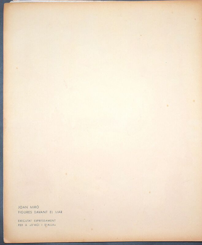 Joan Miró, ‘Pochoir’, 1934, Print, Pochoir, Georgetown Frame Shoppe