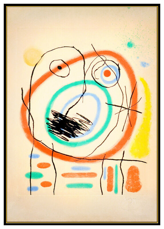 Joan Miró, ‘Le Prophete Encercle’, 1965, Print, Color Aquatint Etching on Arches Paper, Original Art Broker