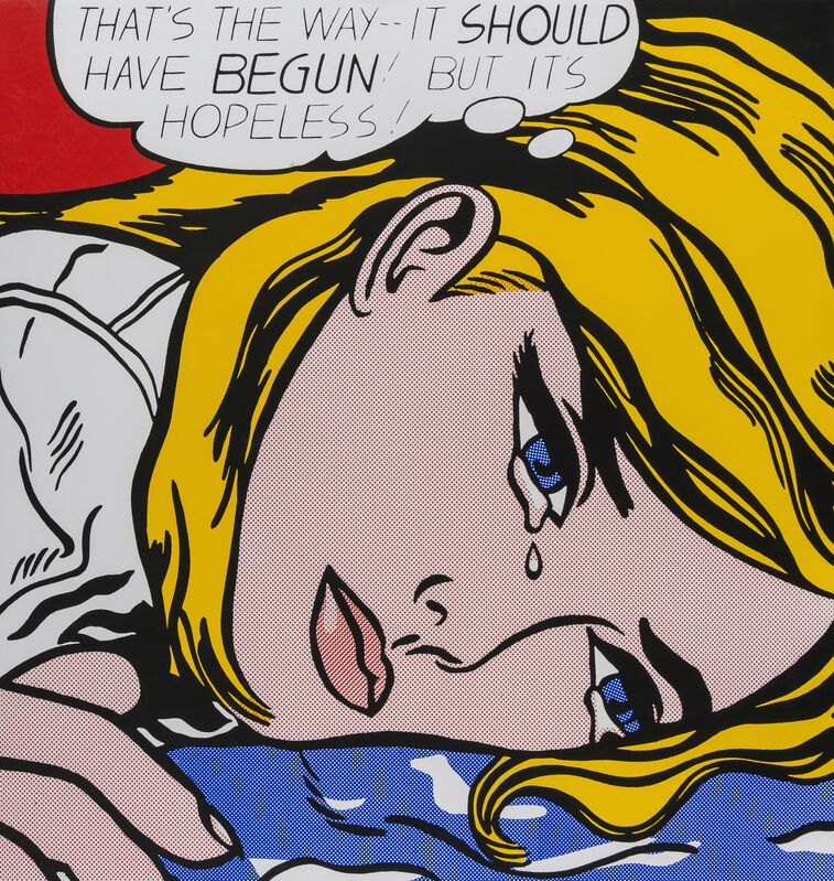 Roy Lichtenstein, ‘Hopeless’, c.1964, Print, Offset lithograph printed in colours, Forum Auctions
