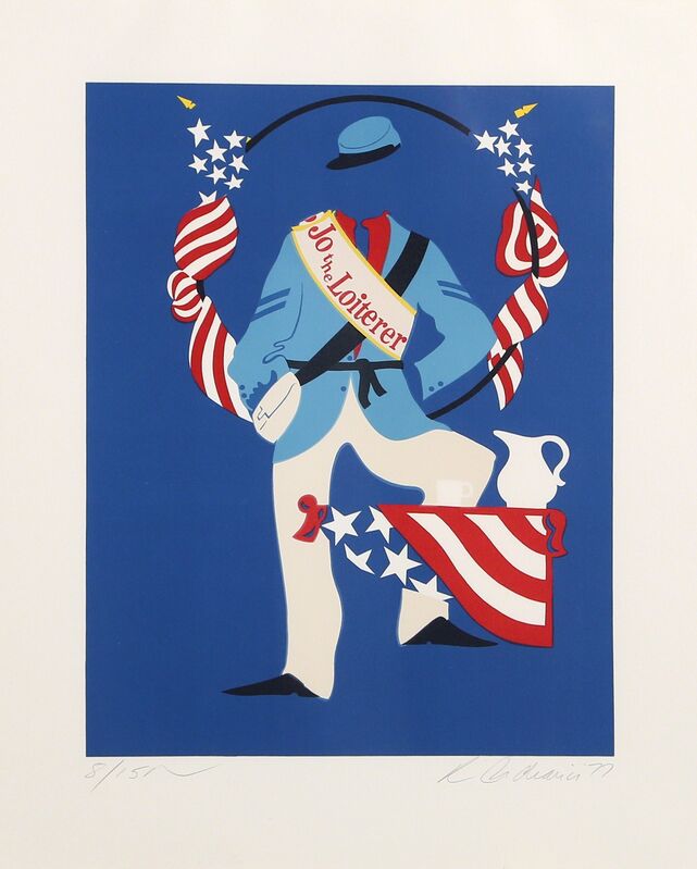 Robert Indiana, ‘Joe the Loiterer from Mother of Us All’, 1977, Print, Lithograph on Arches, RoGallery