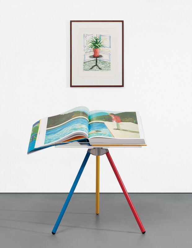 David Hockney, ‘A Bigger Book, Art Edition C’, Books and Portfolios, IPad drawing in colors, printed on archival paper, with full margins, with the illustrated 680-page chronology book, numbered '0556' (printed), original print portfolio and adjustable book stand designed by Marc Newson, contained in the original cardboard box with label stamp-numbered '0556'., Phillips